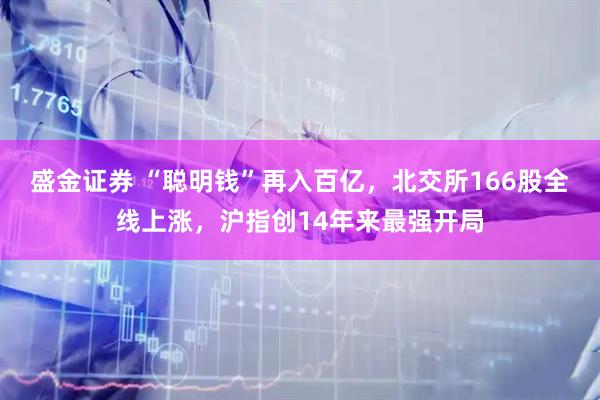 盛金证券 “聪明钱”再入百亿，北交所166股全线上涨，沪指创14年来最强开局